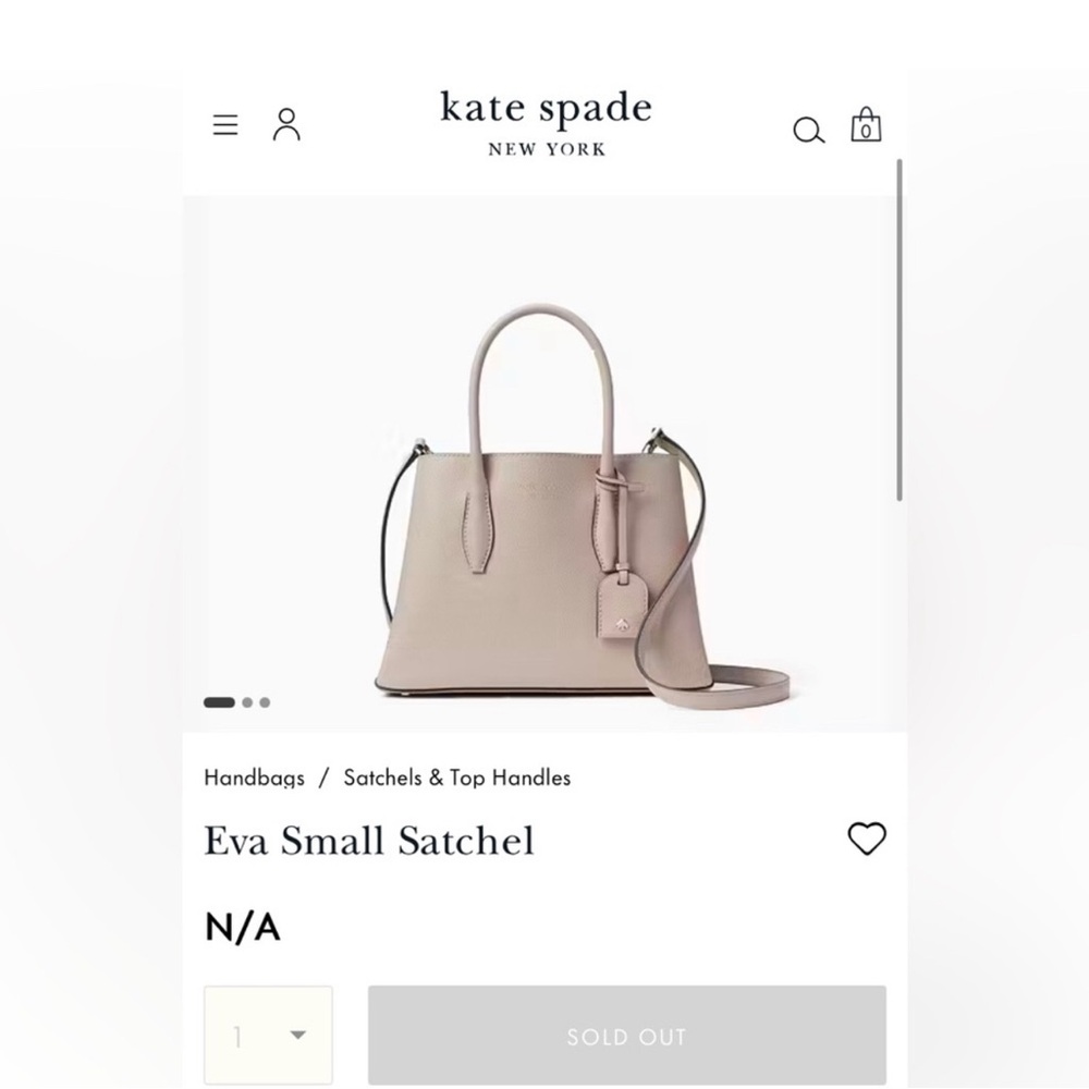 Kate Spade Eva Small Satchel. EUC - Picture 4 of 12